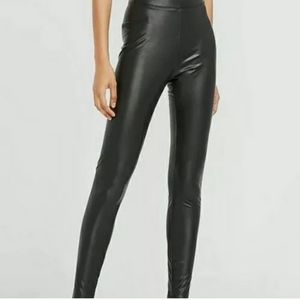 NWOT Express Stretch + High Rise Faux Leather Ankle Leggings Medium